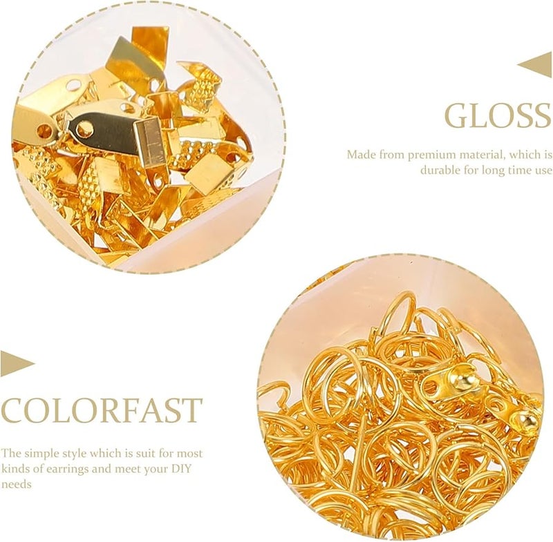 GALPADA Gold Jewelry Making Kit with DIY Earring Hooks and Beading Tools for Adults - Image 4